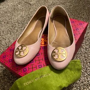 Tory Burch light pink flats